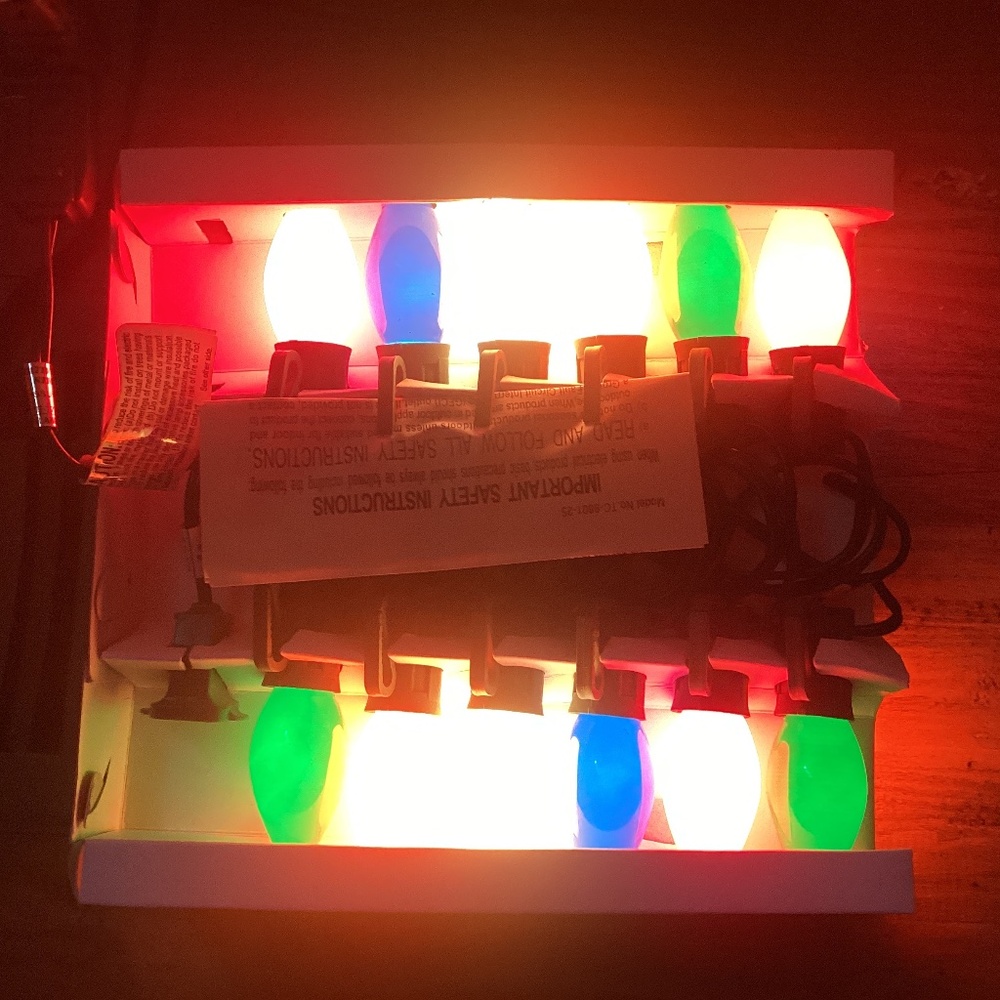 NEW VINTAGE HOLIDY FAIR Multicolor Ceramic C9 Lights Christmas